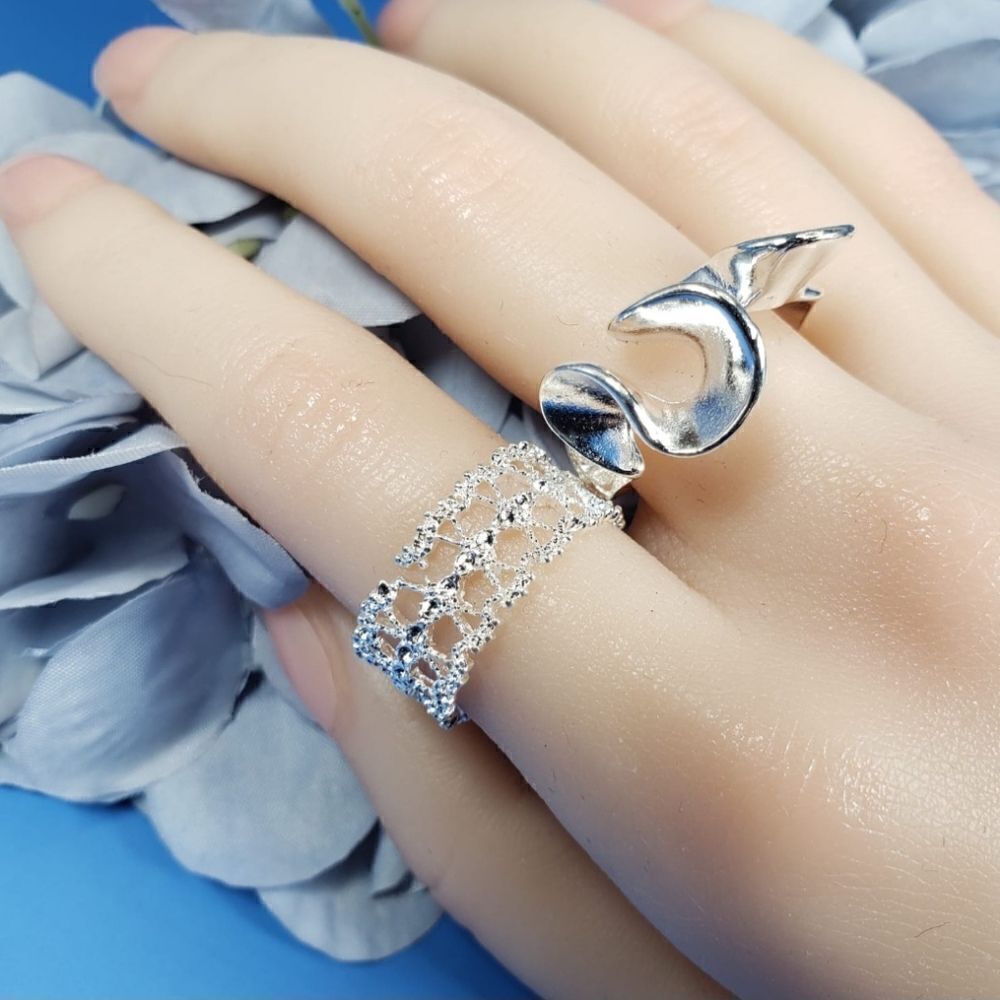Brand New Top Fashion Silver Pair Couple Rings